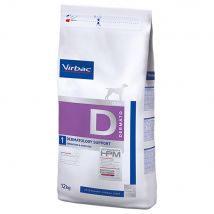 Virbac D1 Veterinary HPM Dermatology Support - 2 x 12 kg - Pack Ahorro