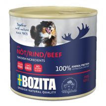24x625g Bozita Paté bœuf - Pâtée pour chien