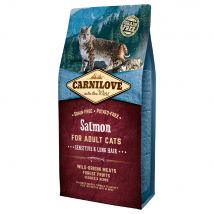 Carnilove Adult Sensitive and Long Hair, saumon & hareng - lot % : 2 x 6 kg