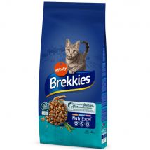 Brekkies con salmón, atún, verduras y cereales para gatos - Pack % - 2 x 15 kg