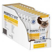Perfect Fit 96 x 85 g comida húmeda para gatos - Pack Ahorro - Sensitive 1+, con pollo
