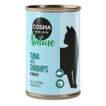 Cosma Nature Saver Pack 12 x 140g - Tuna with Shrimps