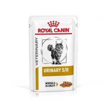 Royal Canin Veterinary Feline Urinary S/O en salsa o paté - Bocaditos en salsa 24 x 85 g - Pack Ahorro