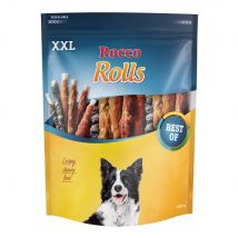 2x1kg Rolls Kipfilet, Eendenborstfilet & Vis Rocco Hondensnacks