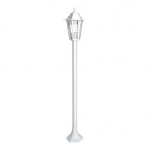 BricolageDirect - Potelet Lumineux Extérieur 60w Max E27 Fonte Loan - Fonte d'aluminium - Blanc