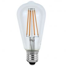 Woltz - Ampoules Led Conique À Filaments E27 4w Chaud Ø64mm X 142mm - Verre Transparent - Variable