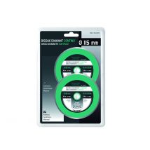 BricolageDirect - Jeu De 2 Disques Diamant Continu 115mm