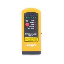 Ohmtec - Testeur De Câble Réseau Rj45 + 2 Câbles 15cm