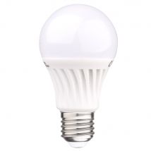 Crealys - Ampoule Led Smd E27 A60 12w Chaud Base Céramique - Blanc