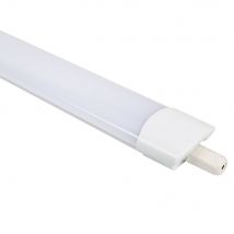 Crealys - Réglette Led Étanche Extrudée 120cm 36w 4000k Ip65 - Polycarbonate - Gris / Blanc