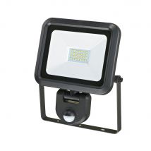Crealys - Projecteur Led 20w 1800 Lumens + Détecteur - Corps aluminium - Noir