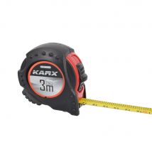 Karx - Mètre Ruban 3m X 16mm Boîtier Bi-matière - Plastique avec protection caoutchouc - 3mx16mm