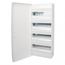 Nalto - Tableau Électrique Vide 4 Rangées 52 Modules Rail Amovible Nf + Porte