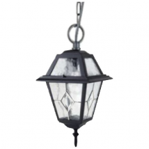 BricolageDirect - Suspension Extérieure 100w Max E27 Fonte - Fonte d'aluminium - Noir