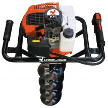 St Pierre du Champ - Tarière Thermique 51.7cc + 3 Mèches + Rallonge 40cm