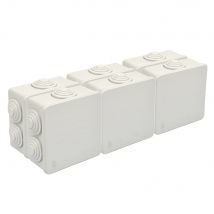 Nalto - Lot De 6 Boîtes Etanches 7 Entrées 80x80x35mm Ip55 Sirius 54