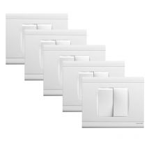 Norvika - Lot De 5 Interrupteurs Double Va-et-vient s Complets