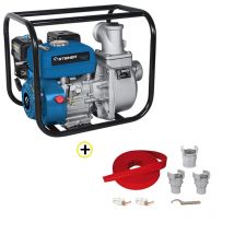 Korman - Pack Motopompe Thermique 4t 196cc 30 M³/h Steiner + Tuyau De Refoulement Plat 20m Ø50mm + Raccords