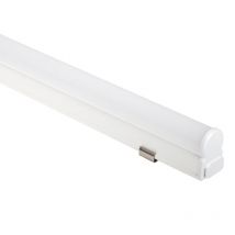 Crealys - Réglette Led 60cm 10w 4000k Ip20 Interconnectable - Polycarbonate - Blanc