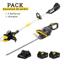 Steiner - Coupe-bordure + Taille-haie 540mm Sans Fil 40v + 2 Batteries + Chargeur