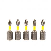 Korman TX - Jeu De 5 Embouts Cruciforme Impact Torsion Ph1 25mm