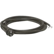 BricolageDirect - Cordon Alimentation 3m Avec Câble De 3g1.5mm2 Avec Fiche 2p+t 16a Moulée - Noir