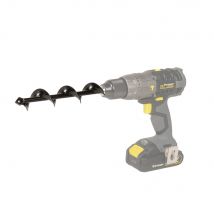 BricolageDirect - Foret Tarière Ø4x22cm Spécial Perceuse - Acier - Noir