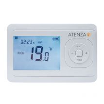 Atenza - Thermostat Filaire Programmable Pour Chaudière - Contact Sec - ABS + PC ininflammable