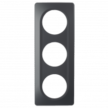 Ohmtec - Epure Plaque Triple Anthracite Mat - Gris anthracite
