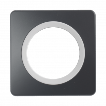 Ohmtec - Epure Plaque Simple Insert - Gris anthracite