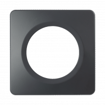 Ohmtec - Epure Plaque Simple Anthracite Mat - Gris anthracite