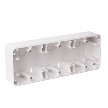 Ohmtec - Epure Boitier Saillie 3 Postes - Blanc