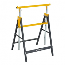 Tréteau Télescopique Pliable 200kg Avec Hauteur Réglable De 80 À 130cm Feroce - Bricolage Direct