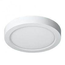 Woltz - Plafonnier Led Rond 18w 4000k Ø226mm - Polycarbonate - Blanc