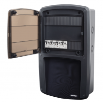 Ohmtec - Coffret Mobilhome - 4 Raccordements 10a Avec Protection Par Disjoncteur Différentiel - - Anthracite et vitre grise