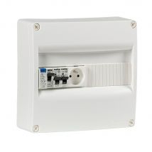 Nalto - Tableau Électrique Équipé Spécial Extension 1 Différentiel 40a + 2 Disjoncteurs + 1 Prise 2p+t 16a