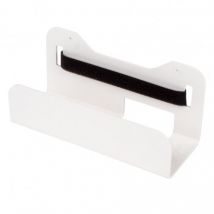 Nalto - Support Pour Modem/box/routeur Pour Coffret De Communication - Plastique - Support blanc et ruban auto-grippant noir