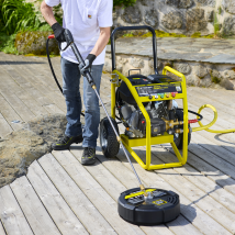 Steiner - Brosse Rotative 15" + Rallonge À Connexion Rapide ¼’ Pour Nettoyeur Haute Pression Ref.216004, Ref.216005, Ref.216014
