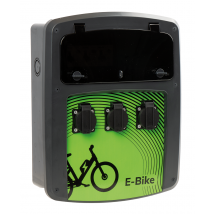 Ohmtec - Coffret De Recharge Vélo Et Trotinette Électrique 3 Prises - Anthracite et vitre noir