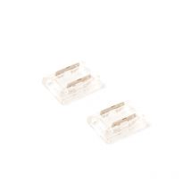 Woltz - Lot De 2 Connecteurs Droits Pour Ruban Led Cob 24v Ip20 8mm Réf 812580 - Transparent