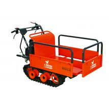 St Pierre du Champ - Brouette Thermique Essence 196cc, Benne Extensible, Charge 300kg