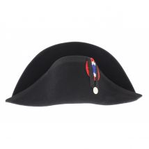 BICORNE NAPOLEON - Traclet - Noir - 56 cm - Feutre laine - France
