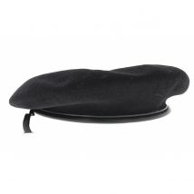Beret 'Monty' - beret militaire - Traclet - Noir - 54 cm - Laine - Italie