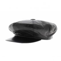 Casquette Gavroche cuir - City Sport - Traclet - Noir - 59 cm - Cuir - Belgique