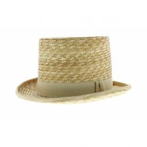 Chapeau Haut de Forme en paille - coustilleres - paille Paillele - 61 cm - Paille - France