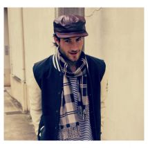 Casquette cubaine cuir - Booster Marron clair - 57-59 cm - Cuir - Australie