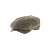 Casquette arnold chevron beige marron - Traclet - Marron - 54 cm - Laine - Italie