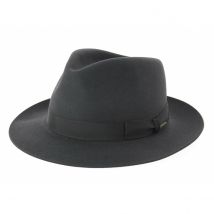 Chapeau Bogart Penn Anthracite - Stetson - 58 cm - Feutre poil - République Tchèque