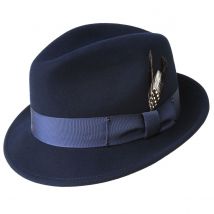 Chapeau tino Marine Trilby Bailey - L - 58/59 cm - Feutre laine - Etats Unis d'Amérique