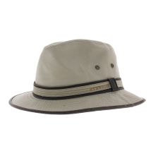 Chapeau tissu Stetson UPF 40+ - Ava Beige - S - 54/55 cm - Coton - Sri Lanka